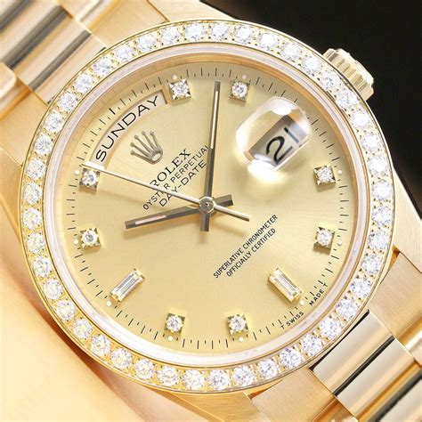 rolex 18k 18238 with diamond dial and bezel|Rolex 18238 production years.